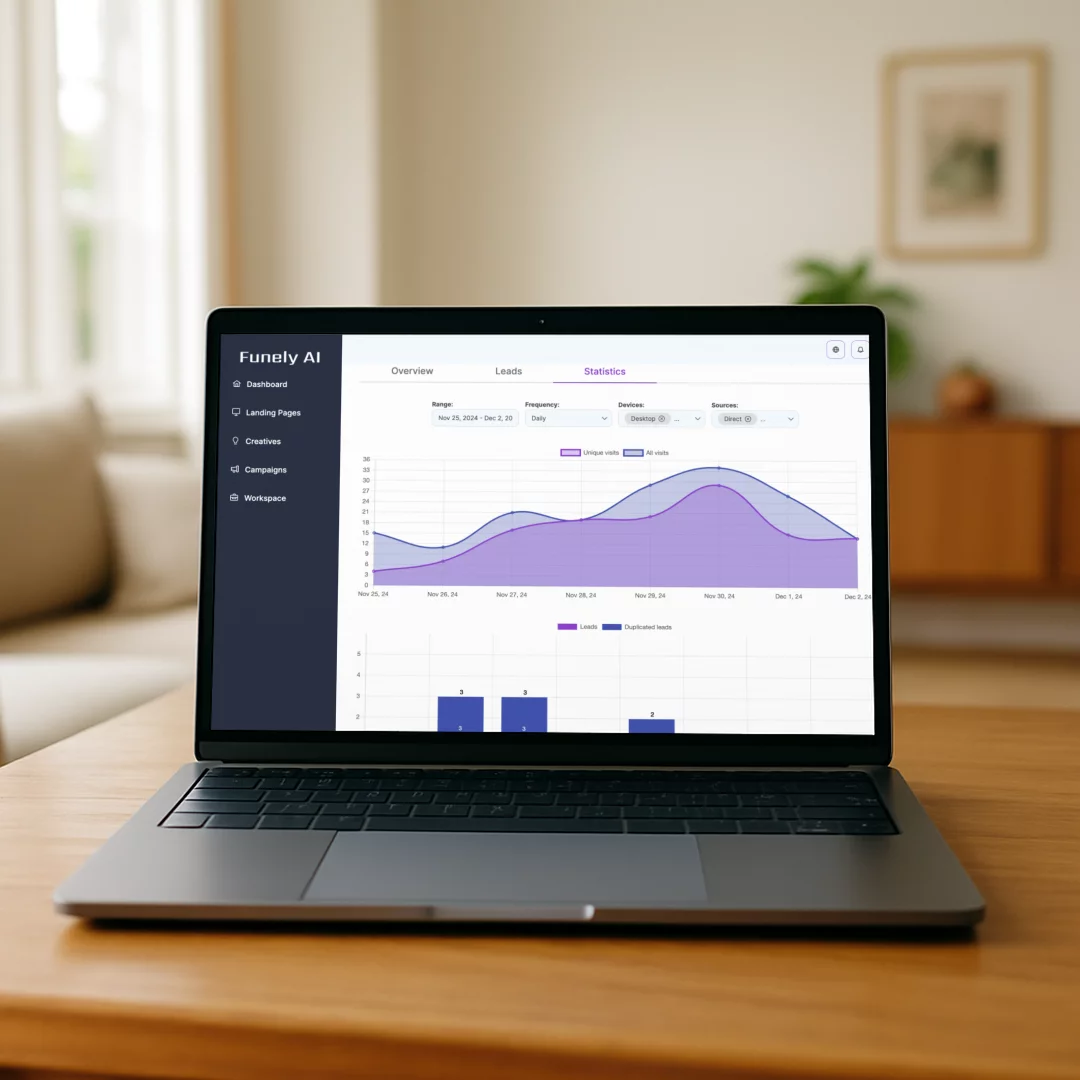 Image of digital marketing tools and analytics dashboard.